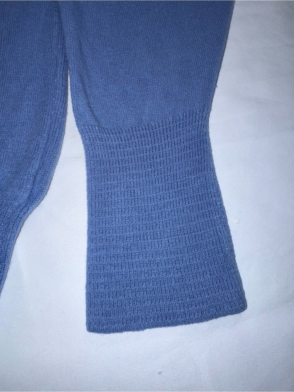 Dior V-Neck Sweater Men/Woman Medium Periwinkle Blue 100% Orlon Acrylic Vintage - Picture 3 of 14